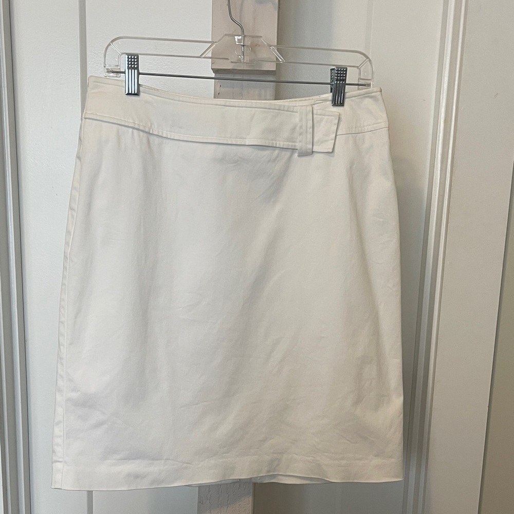 Bloomingdale’s Elegant White Cotton Women's Skirt